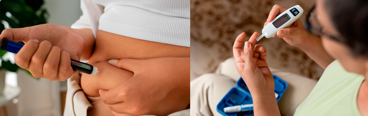 Измерение глюкометром Измерение глюкометром