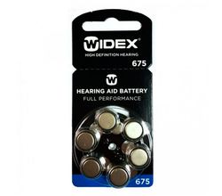 Батарейки Widex 675 для слуховых аппаратов