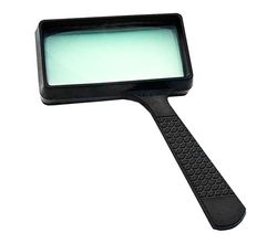 Лупа ручная Kromatech прямоугольная 3.0x для чтения (черная) арт. 23149b118