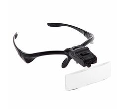 Лупа налобная Kromatech MG9892B 3.5x (очки) с подсветкой (2 LED), арт. 23091b004