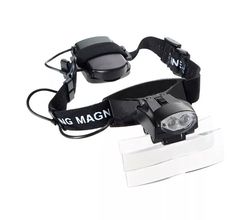 Лупа налобная Kromatech MG9892C 6.0x с подсветкой