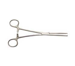 Зажим З-5 кровоостанавливающий 1х2 зубый зубчатый прямой,