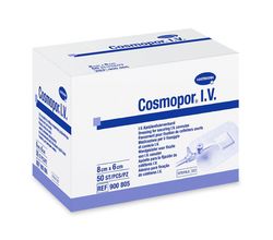 Самоклеящиеся повязки для фиксации катетеров и канюль COSMOPOR I.V. 8х6 см