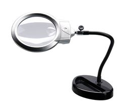 Лупа настольная с подсветкой Veber 15119-В