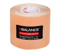 Кинезио тейп BBTape 5см x 3м бежевый