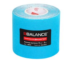 Кинезио тейп BBTape 5см х 3м голубой