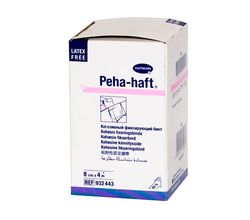 Бинт фиксирующий эластичный нестерильный без латекса PEHA-HAFT 4 м x 8 см белый