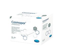 COSMOPOR Antibacterial самоклеящиеся послеоперационные повязки с серебром 20 х10 см