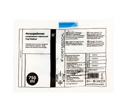 Мочеприемник Vogt Medical, 750 мл, Т-слив, с креплением к ноге