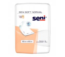 Одноразовые впитывающие пеленки Seni Soft Normal 90 x 60см, 5 штук
