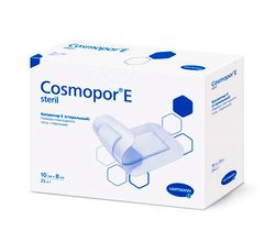 Самоклеящиеся послеоперационные повязки COSMOPOR E steril: 10 х 8 см