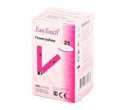 Тест-полоски EasyTouch "Гемоглобин" №25 для анализа крови