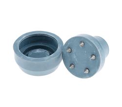 Зимний наконечник для тростей и костылей 16 мм, серый