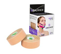 Кинезио тейп BBTape Face Pack 2,5 см х 5 м, бежевый, 2 шт.