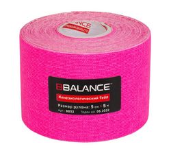 Флуоресцентный кинезио тейп BBTape FL 5см x 5м розовый