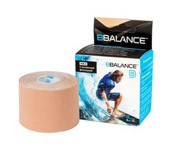 Кинезио тейп BBTape MAX 5см x 5м бежевый