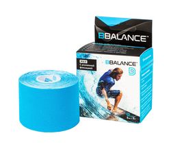 Кинезио тейп BBTape MAX 5см х 5м голубой