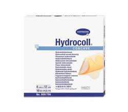 Гидроколлоидные повязки HYDROCOLL Сoncave 8х12 см, на область локтей и пяток, самофиксирующиеся