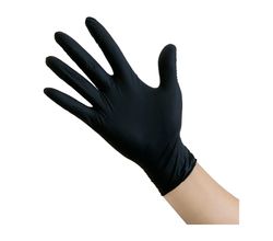 Нитриловые перчатки Aviora, неопудренные, черные, 50 пар