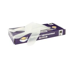 Перчатки Aviora, эластомерные, прозрачные, 50 пар