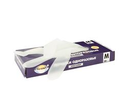 Перчатки Aviora, эластомерные, прозрачные, 50 пар