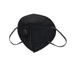 Респиратор KN-95, с клапаном выдоха, черный