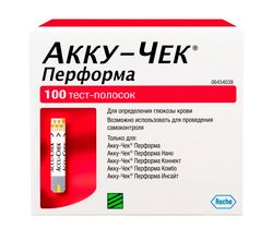 Тест-полоски Акку-Чек Перформа №100