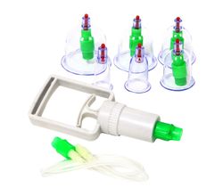 Вакуумные массажные банки с магнитами JK-11, 6 шт.