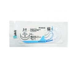 Пролен синий М2 (3/0) 90 см две колющие иглы МН-1, арт. W8525