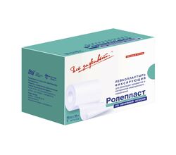 Пластырь фиксирующий Ролепласт 10 см х 10 м нетканый коробка