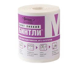 Бинт липкий Бинтли-М в рулоне 5 см х 2 м, мягкий