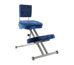 Стул ортопедический коленный Dr. Wagner со спинкой вид с правой стороны