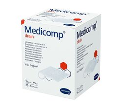 Medicomp drain стерильные (7,5х7,5 см), 6 слоев, арт. 4215337