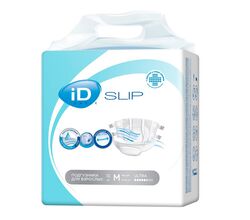 Подгузники для взрослых ID Slip Basic, размер М, 10 шт.