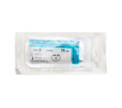 Монофил мононить полипропилен, синяя, USP 0, 75 см, игла HS-30