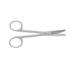 Н-71 Ножницы, армированные твердым сплавом, вертикально изогнутые, тупоконечные