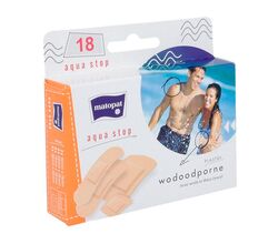 Пластыри Matopat Aqua Stop, 18 шт упакованы в картонную коробку