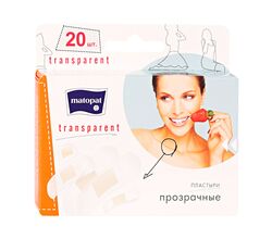 Пластыри Matopat TRANSPARENT, 20 шт