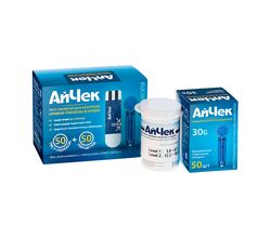 Тест-полоски ТМ АйЧек (iCheck) №50, 50 тест-полосок + 50 ланцетов, комплект