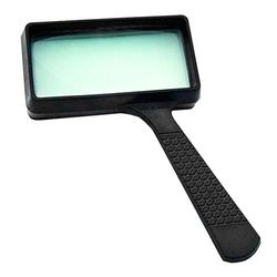 Лупа ручная Kromatech прямоугольная 3.0x для чтения (черная) арт. 23149b118