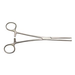 Зажим З-5 кровоостанавливающий 1х2 зубый зубчатый прямой,