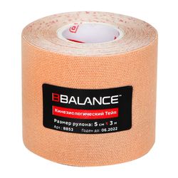 Кинезио тейп BBTape 5см x 3м бежевый