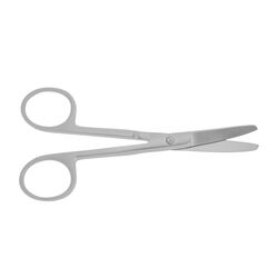 Н-71 Ножницы, армированные твердым сплавом, вертикально изогнутые, тупоконечные