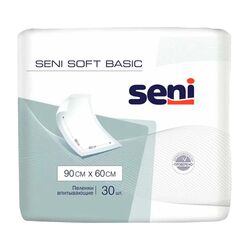 Пеленки впитывающие одноразовые Seni Soft Basic 90х60 см, 30 шт