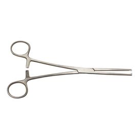 Зажим З-5 кровоостанавливающий 1х2 зубый зубчатый прямой,