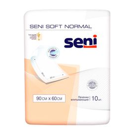 Одноразовые впитывающие пеленки Seni Soft Normal 90 x 60см, 10 штук