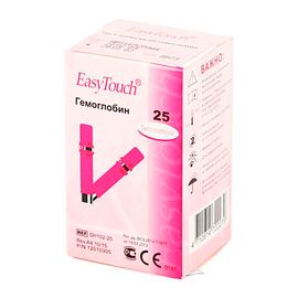 Тест-полоски EasyTouch "Гемоглобин" №25 для анализа крови