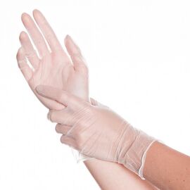 Виниловые перчатки Benovy Vinyl, прозрачные