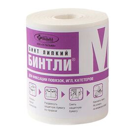 Бинт липкий Бинтли-М в рулоне 5 см х 2 м, мягкий
