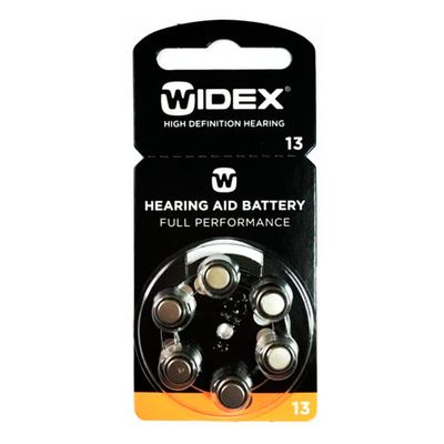 Батарейки Widex 13 для слухового аппарата